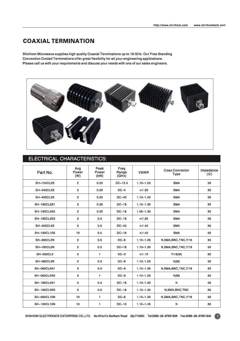 Coaxial termination21 Coaxial termination21