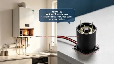 The HTY6-122 compact high voltage ignition transformer is designed for wall-mounted gas boilers The HTY6-122 compact high voltage ignition transformer is designed for wall-mounted gas boilers